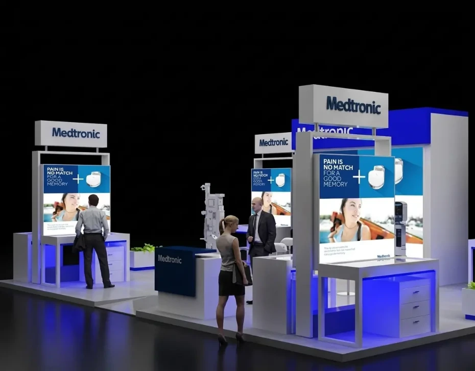 Medtronic medical devices and innovative healthcare technology showcased at a global medical exhibition