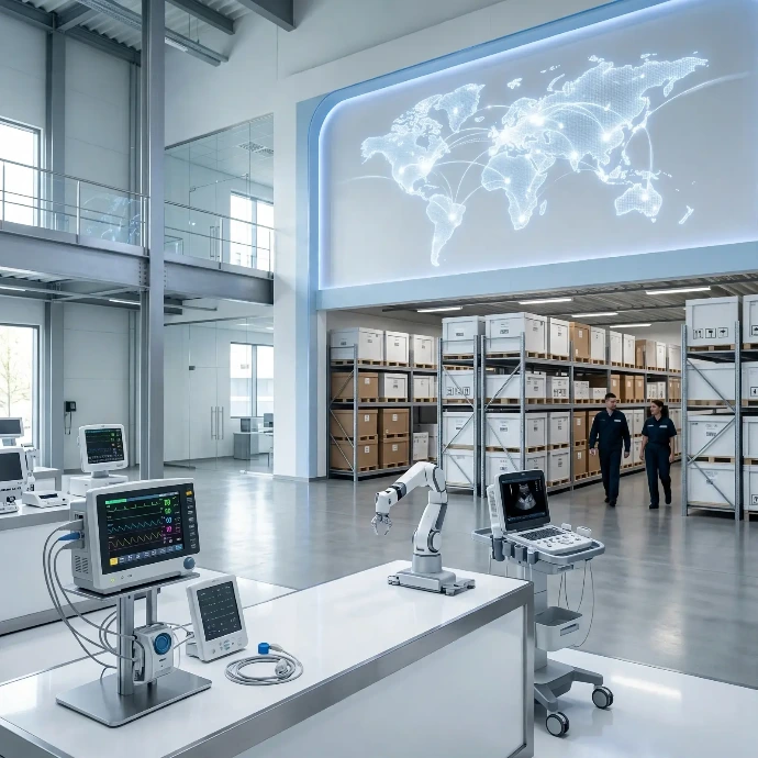 Hospital equipment and certified medical supplies distributed by verified brands.